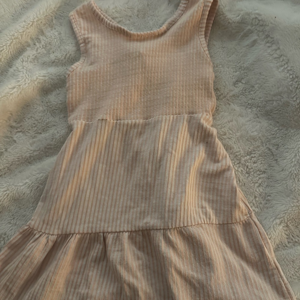 Vince Camuto Striped Pink Kids Dress